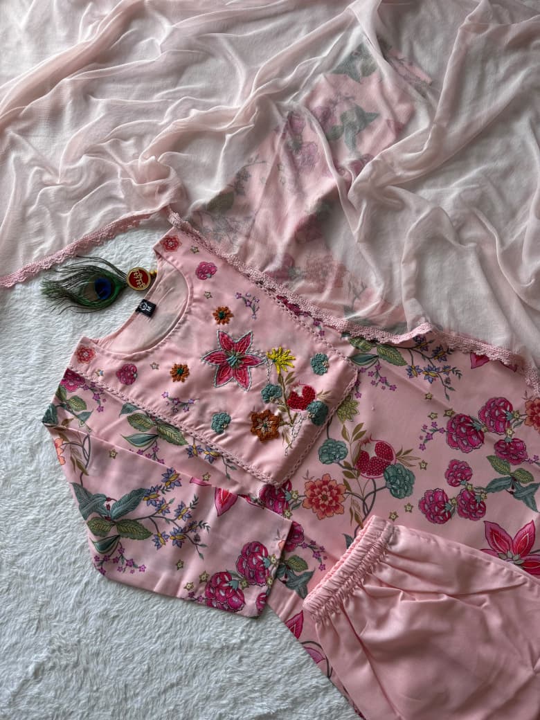 GUL PINK KURTA SET