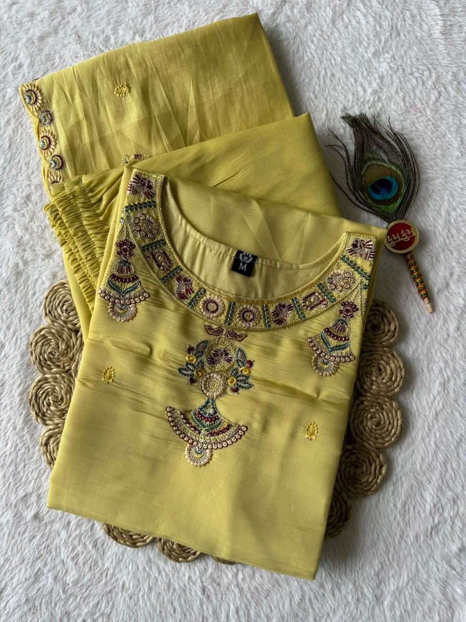 ZOYA YELLOW KURTA SET