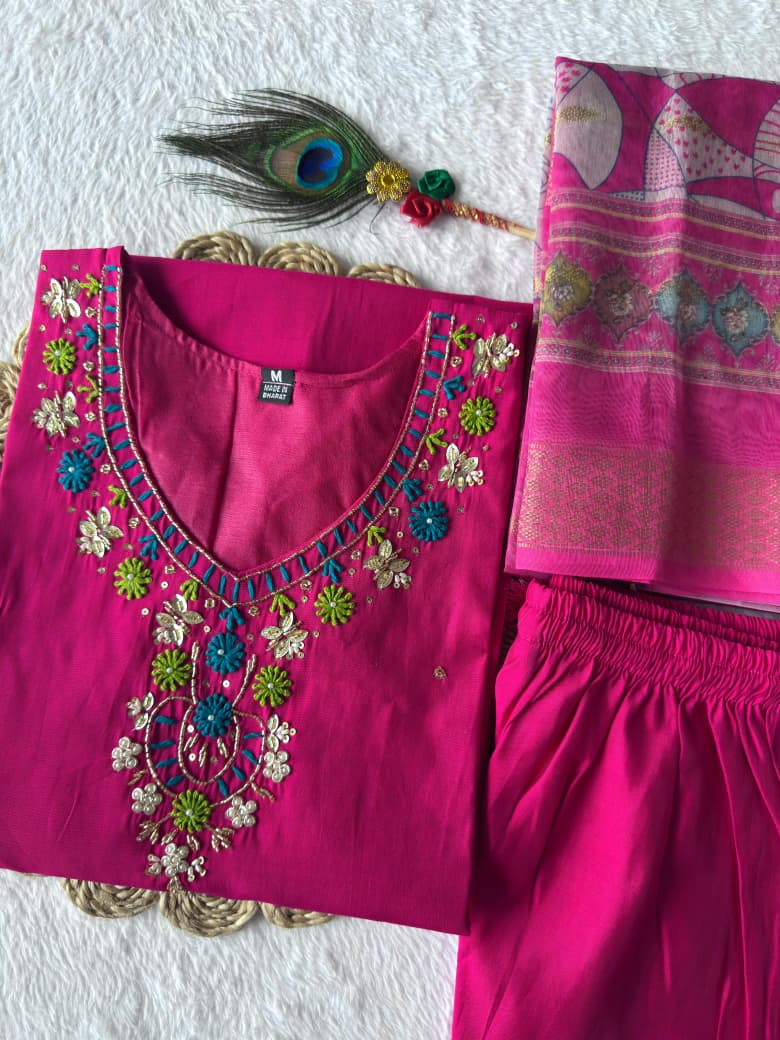 GULABI PINK KURTA SET